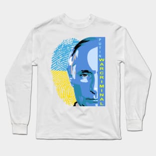 Putin War Criminal Long Sleeve T-Shirt